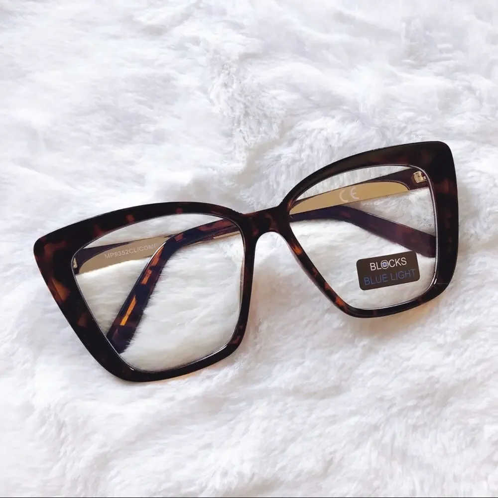 Chels Tortoise Brown Computer Blue Light Glasses